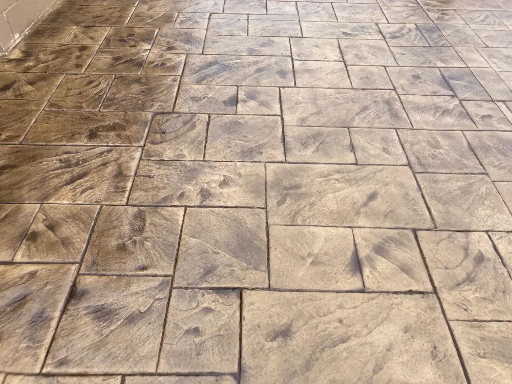 Garage Floor Decorative Concrete Overlay