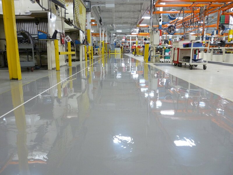 Manufacturing Plant Epoxy Flooring