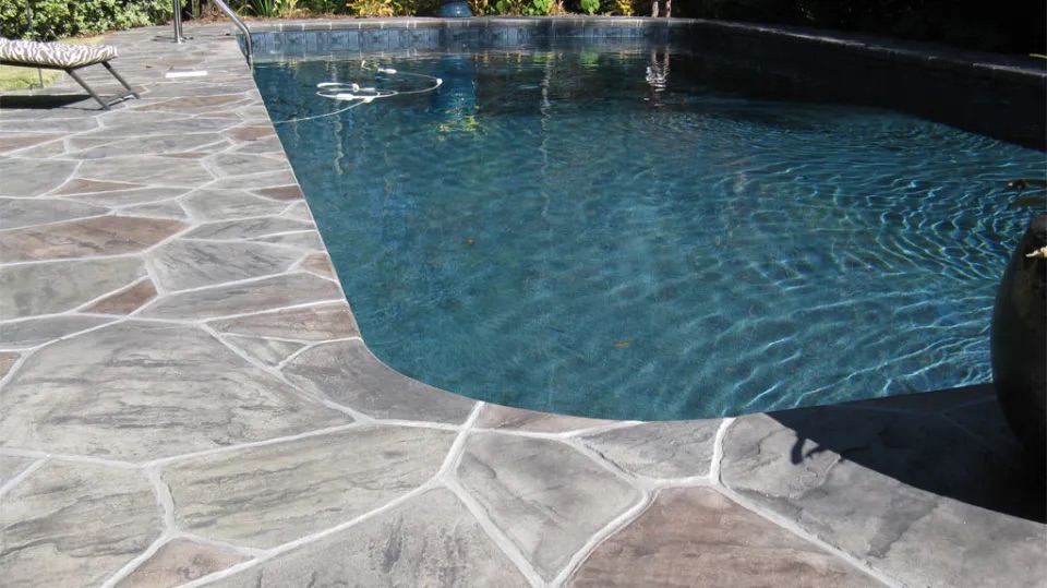 Pool Deck Decorative Concrete Overlay