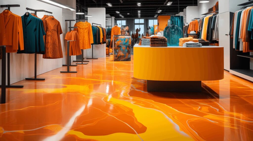 Metallic Epoxy Flooring for Retail Stores